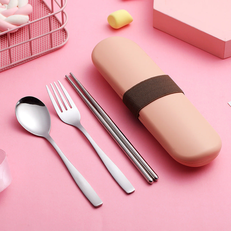 Stainless steel portable cutlery