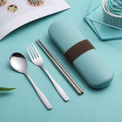 Stainless steel portable cutlery