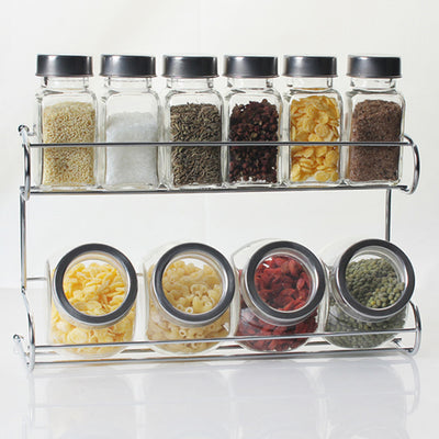 Glass seasoning bottle set