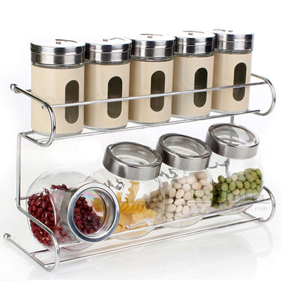 Glass seasoning bottle set