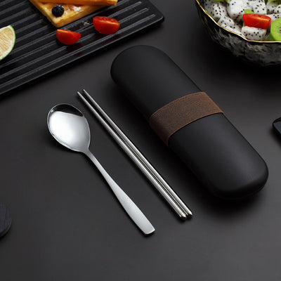 Stainless steel portable cutlery
