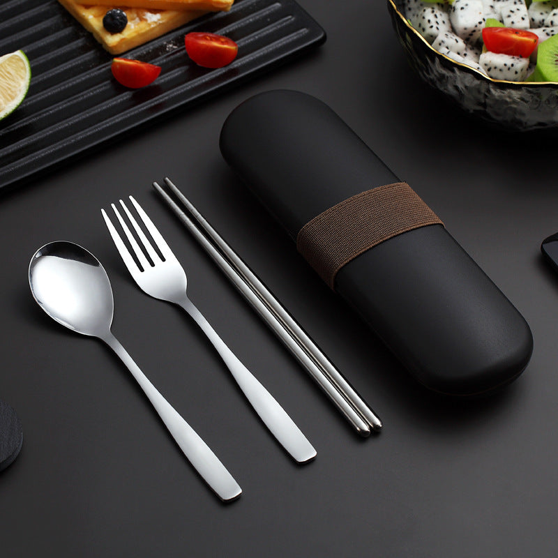 Stainless steel portable cutlery